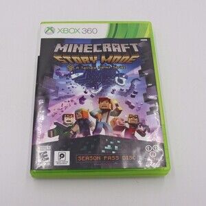Minecraft Story Mode Xbox 360 Video Game Disc Case Booklet Gently Used